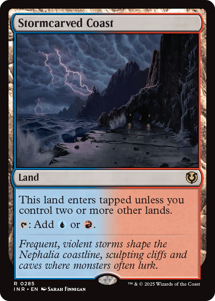 FOIL Stormcarved Coast (INR-285) - Innistrad Remastered - Magic The Gathering