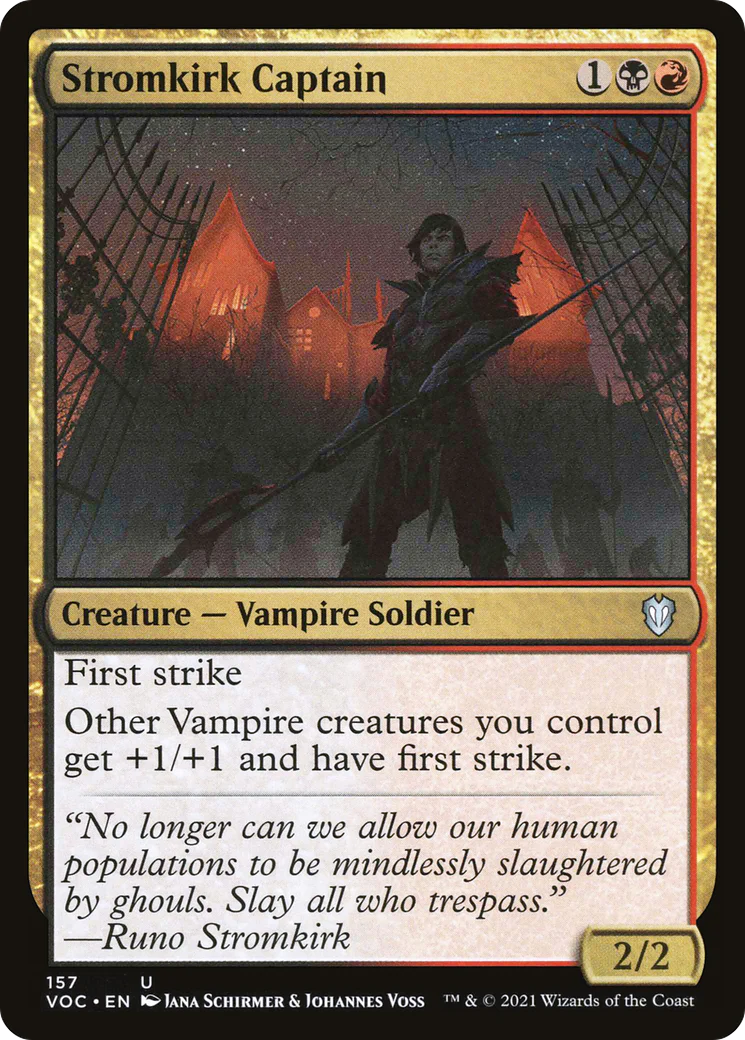 Stromkirk Captain (VOC-157) - Crimson Vow Commander - Magic The Gathering