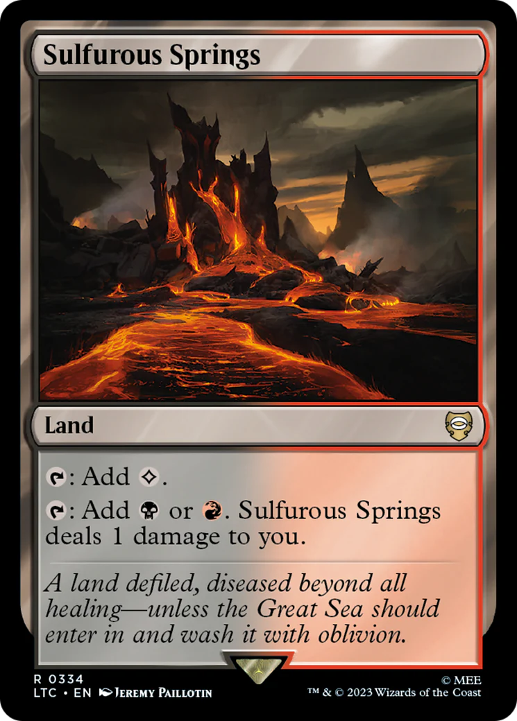 Sulfurous Springs (LTC-334) - Tales of Middle-earth Commander - Magic The Gathering