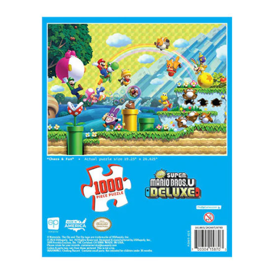 Super Mario Chaos & Fun 1000pc Jigsaw Puzzle - Image 3