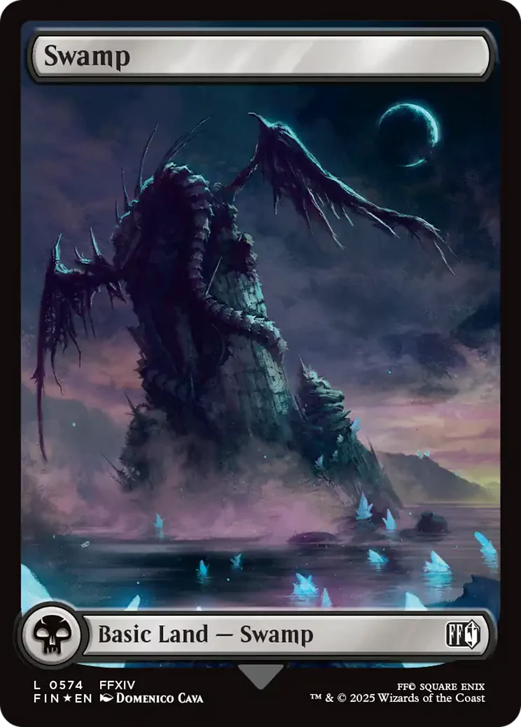 FOIL Swamp (0574) (Surge Foil) (FIN-574) - FINAL FANTASY - Magic The Gathering