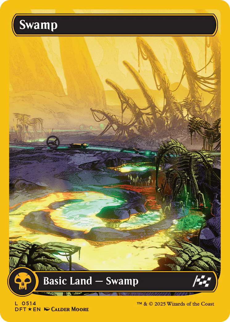 FOIL Swamp (DFT-514) - Aetherdrift - Magic The Gathering