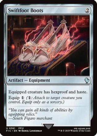 FOIL Swiftfoot Boots (Surge Foil) (FIC-361) - Commander: FINAL FANTASY - Magic The Gathering