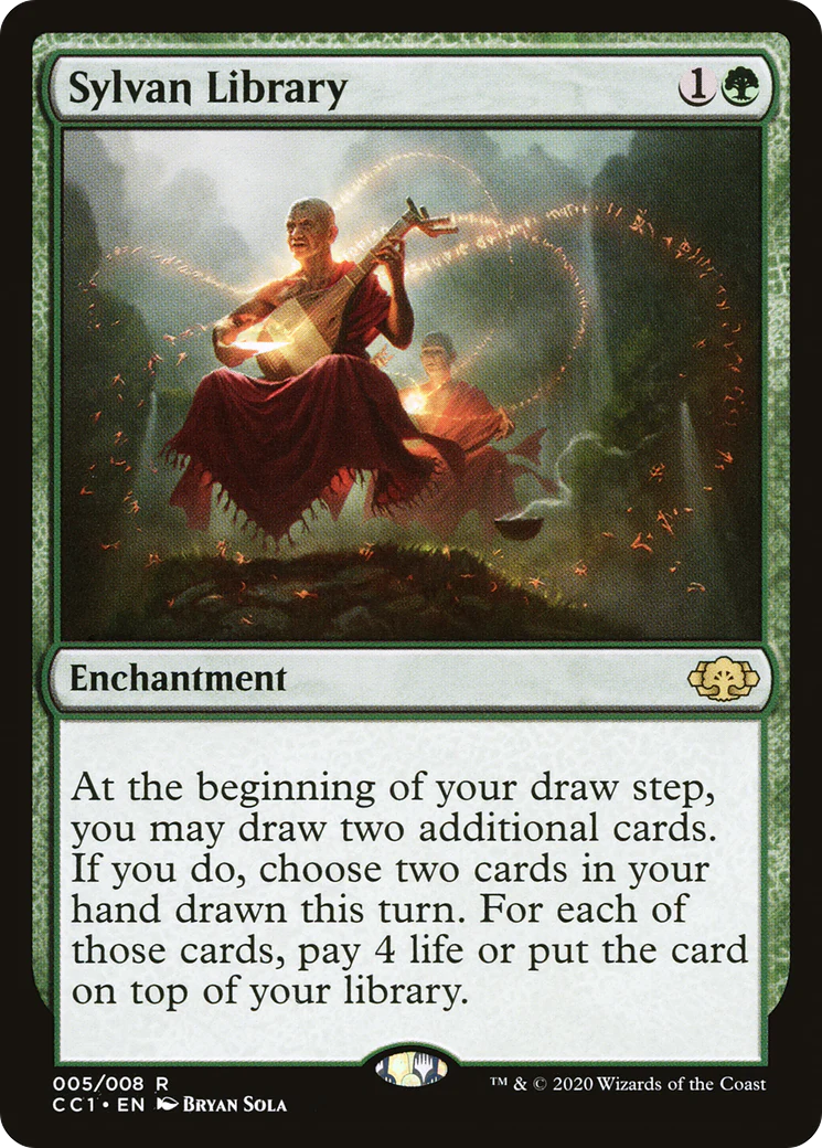 Sylvan Library (CC1-005) - Commander Collection: Green - Magic The Gathering