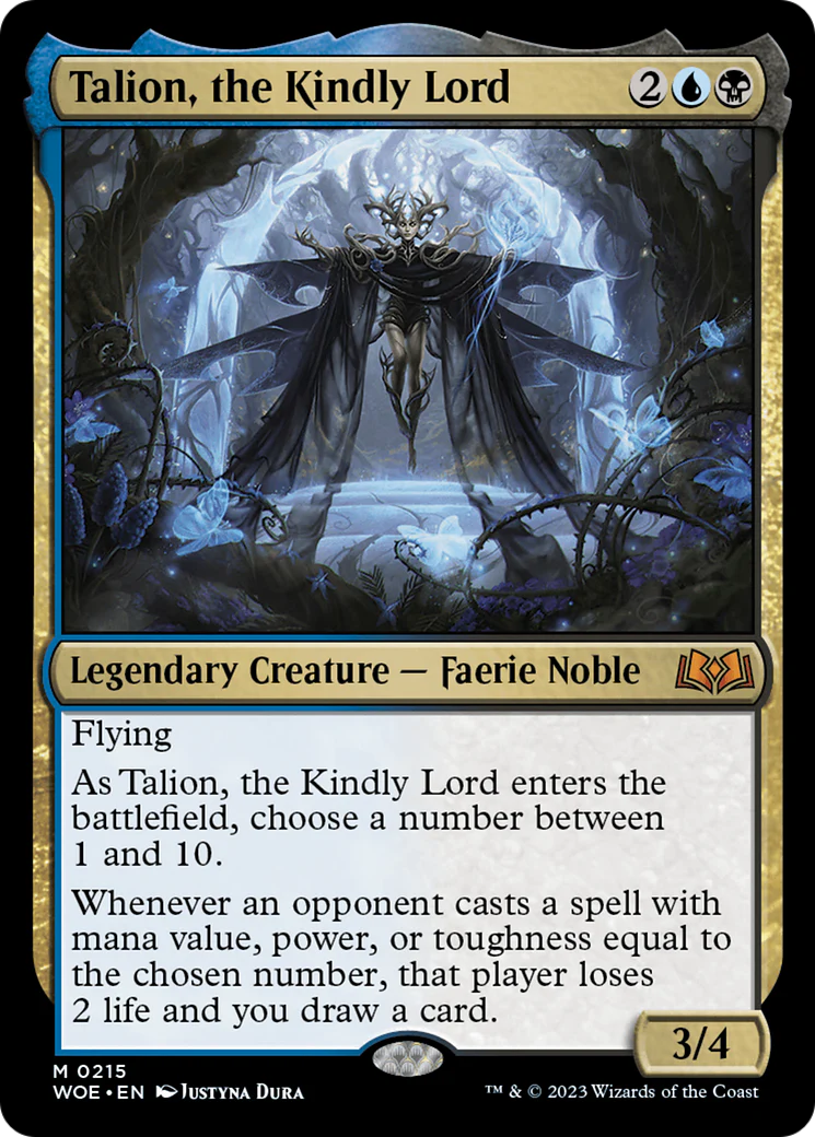 Talion, the Kindly Lord (WOE-215) - Wilds of Eldraine - Magic The Gathering
