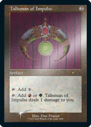 FOIL Talisman of Impulse (Retro Frame) (Foil Etched) (SLD-1055) - Secret Lair Drop Series - Magic The Gathering