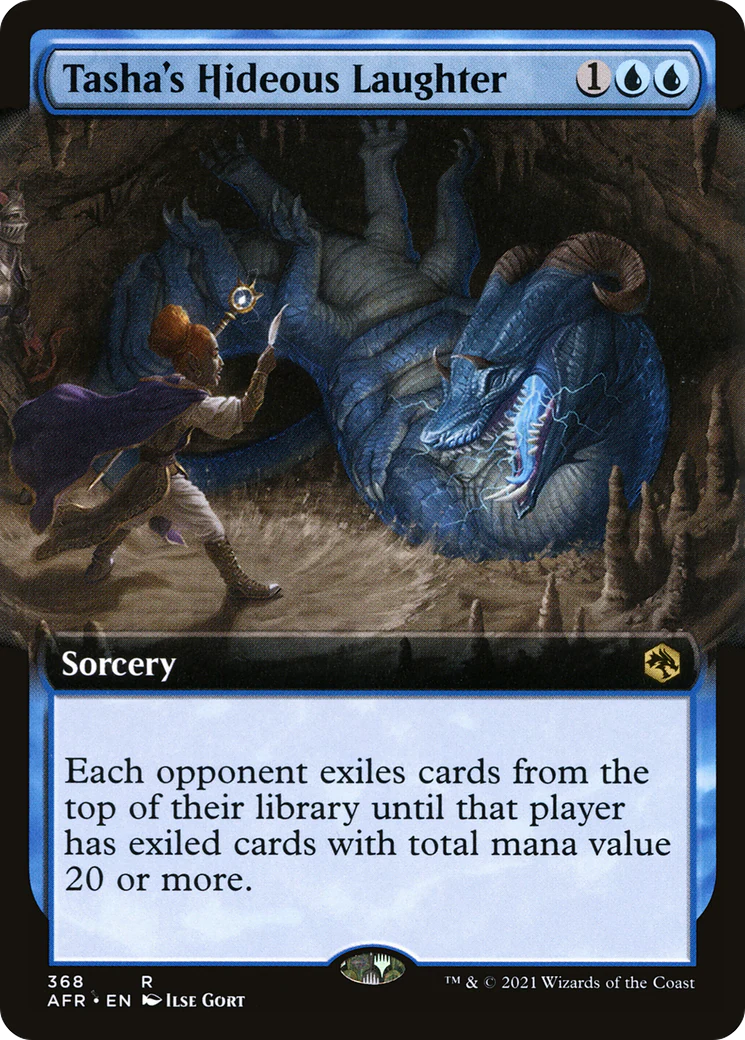 Tasha's Hideous Laughter (Extended Art) (AFR-368) - Adventures in the Forgotten Realms - Magic The Gathering