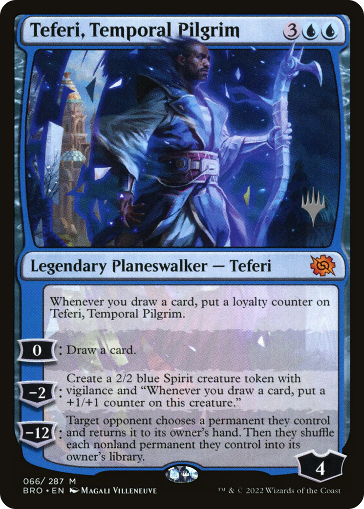 FOIL Teferi, Temporal Pilgrim (PPBRO-66P) - The Brothers' War Promos - Magic The Gathering