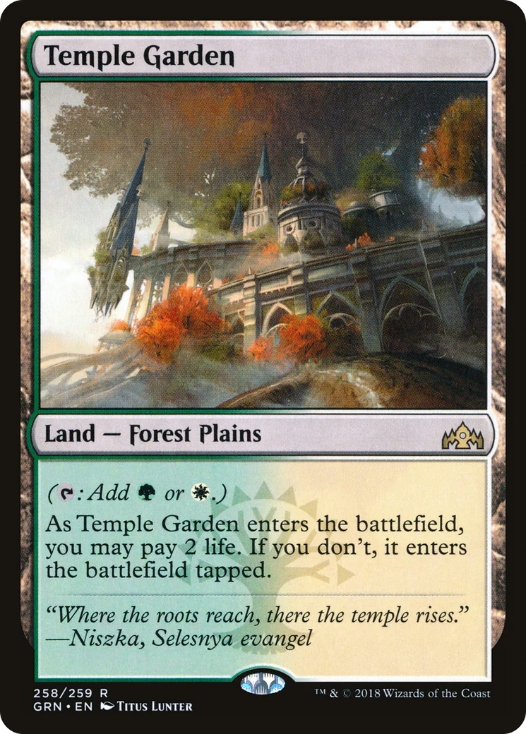 Temple Garden (GRN-258) - Guilds of Ravnica - Magic The Gathering