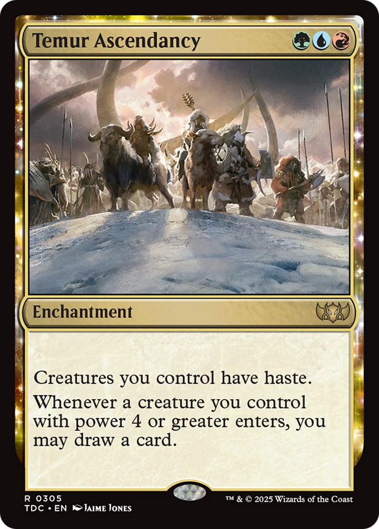 Temur Ascendancy (TDC-305) - Commander: Tarkir: Dragonstorm - Magic The Gathering