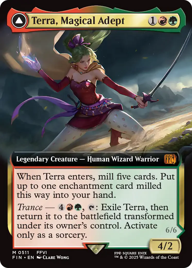 Terra, Magical Adept // Esper Terra (FIN-511) - FINAL FANTASY - Magic The Gathering
