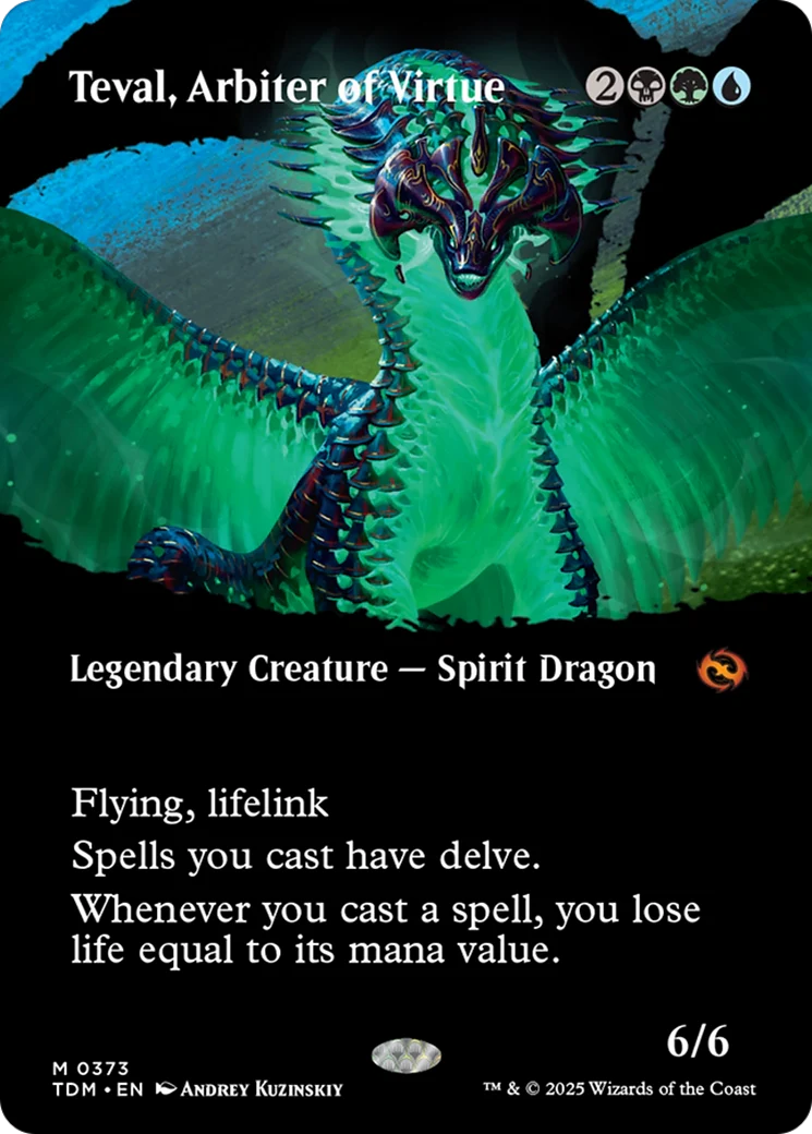 Teval, Arbiter of Virtue (TDM-373) - Tarkir: Dragonstorm - Magic The Gathering