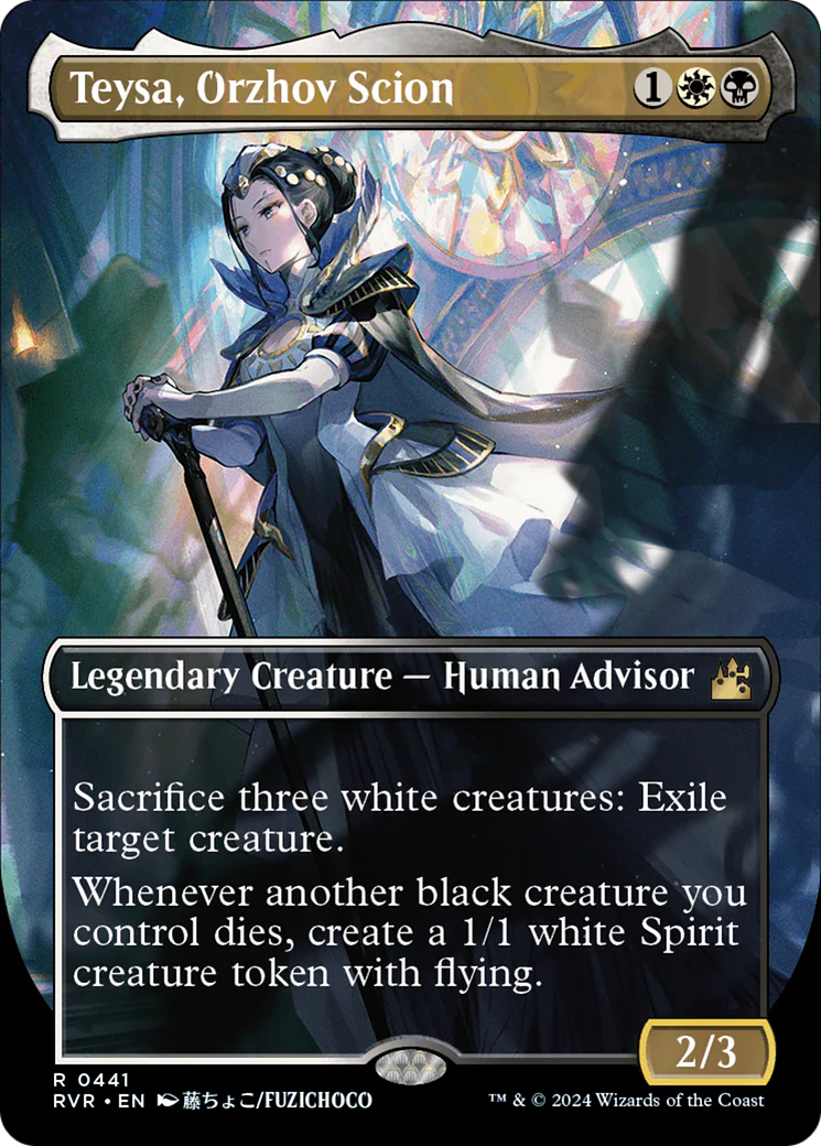 Teysa, Orzhov Scion (Anime Borderless) (RVR-441) - Ravnica Remastered - Magic The Gathering