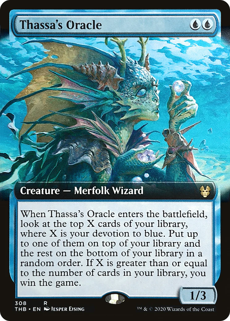 Thassa's Oracle (Extended Art) (THB-308) - Theros Beyond Death - Magic The Gathering