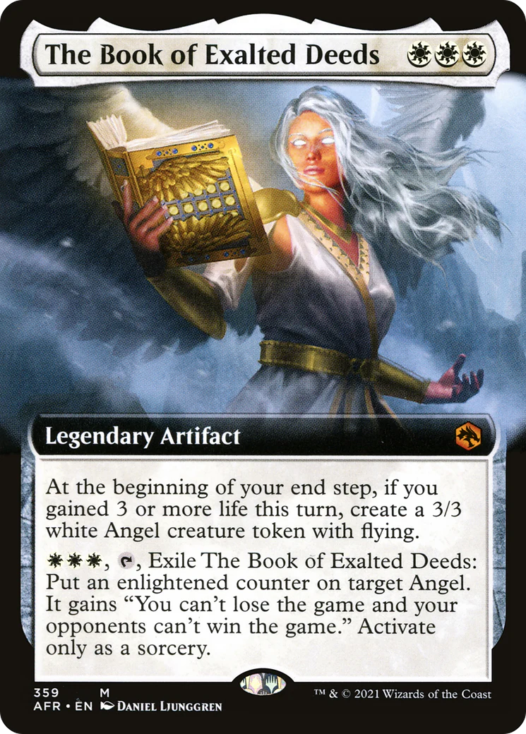 The Book of Exalted Deeds (Extended Art) (AFR-359) - Adventures in the Forgotten Realms - Magic The Gathering