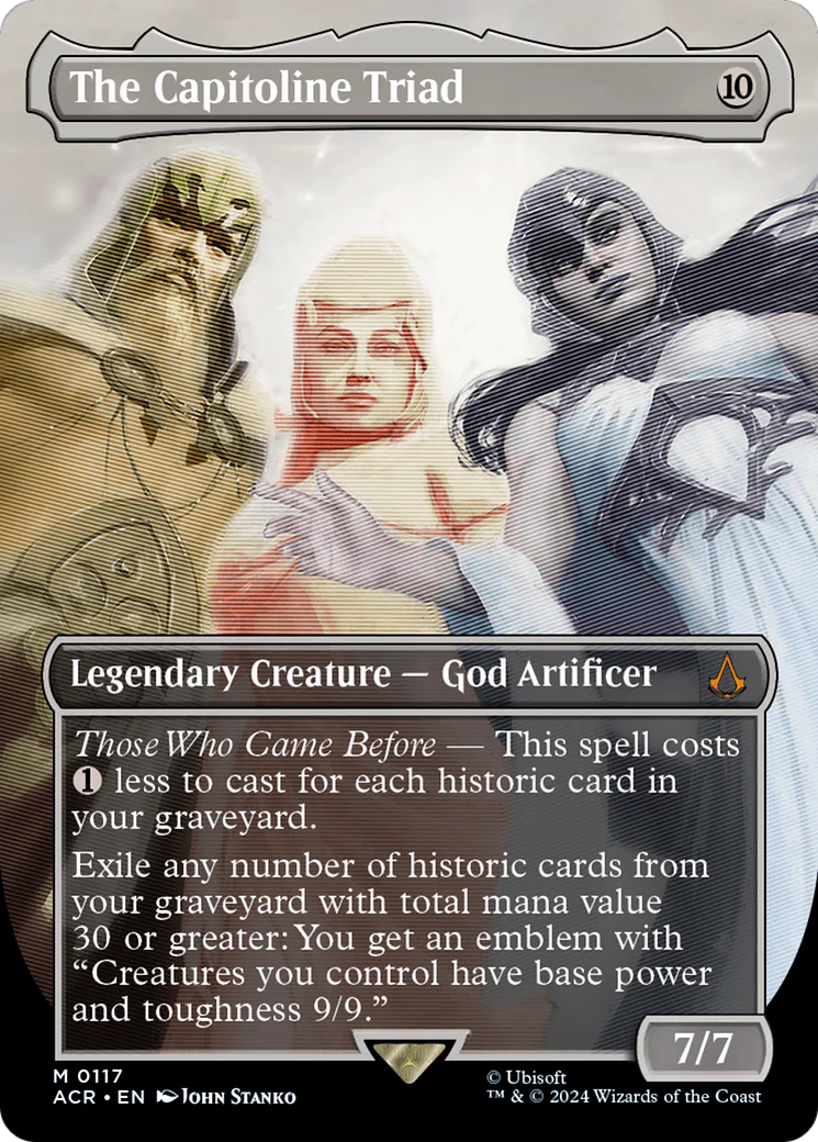 The Capitoline Triad (Borderless) (ACR-117) - Assassin's Creed - Magic The Gathering