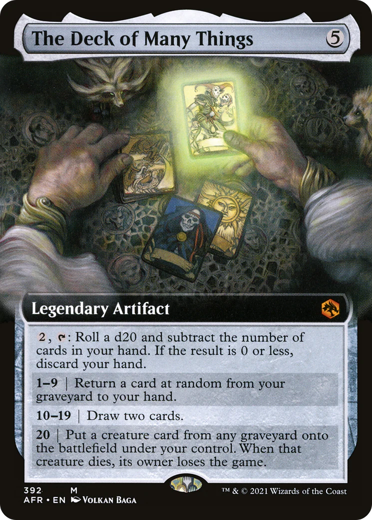 FOIL The Deck of Many Things (Extended Art) (AFR-392) - Adventures in the Forgotten Realms - Magic The Gathering