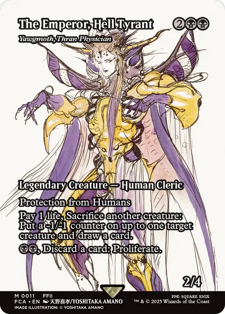 The Emperor, Hell Tyrant - Yawgmoth, Thran Physician (Showcase) (FCA-011) - FINAL FANTASY: Through the Ages - Magic The Gathering