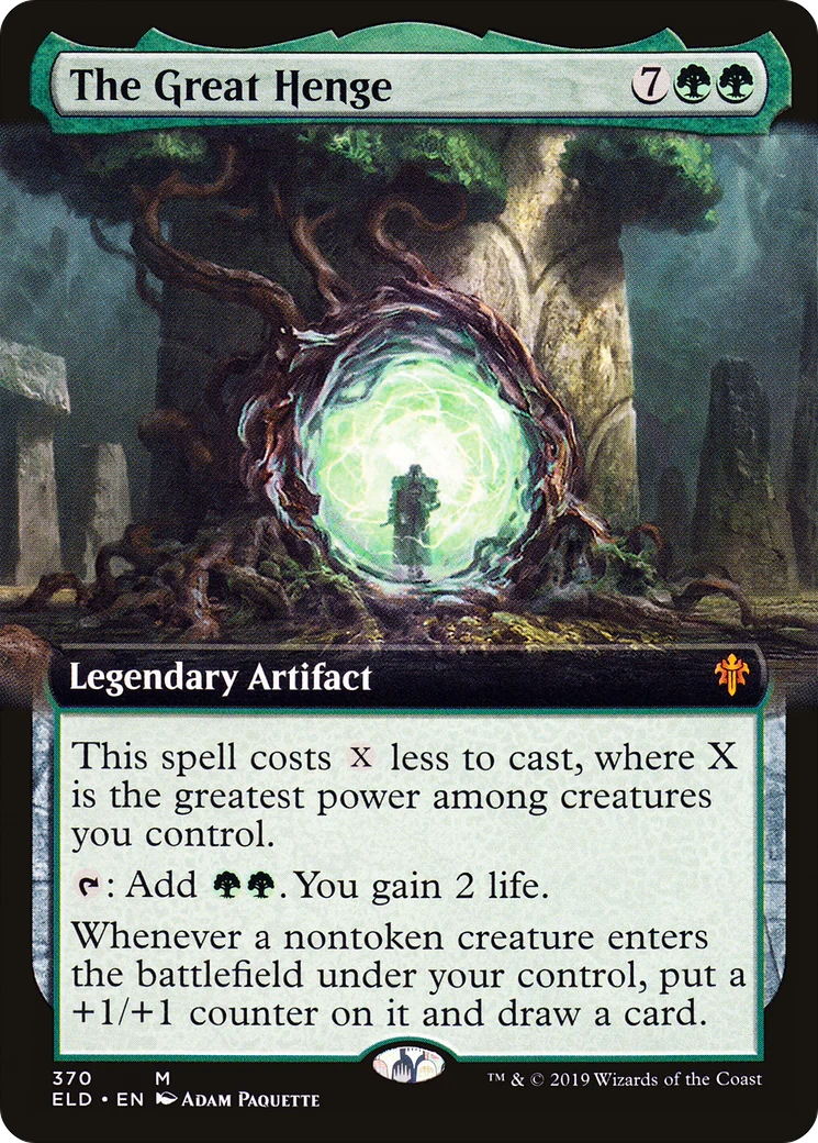 The Great Henge (Extended Art) (ELD-370) - Throne of Eldraine - Magic The Gathering