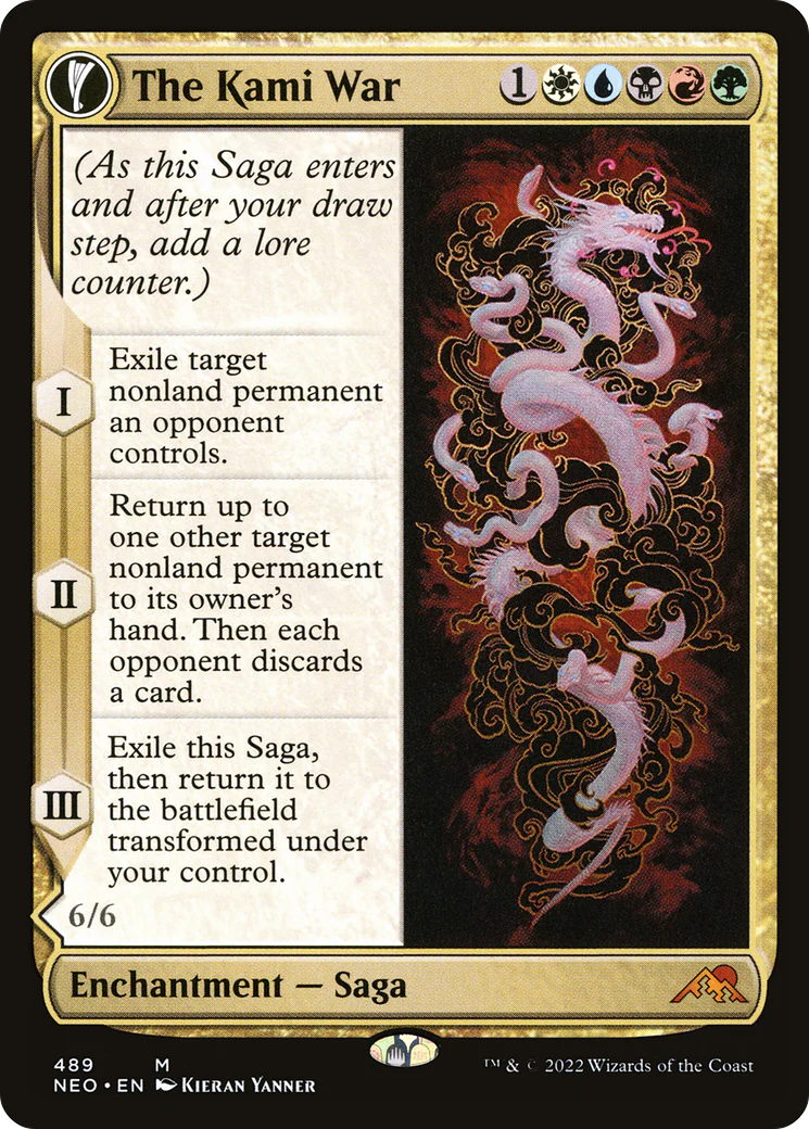 The Kami War (Extended Art) (NEO-489) - Kamigawa: Neon Dynasty - Magic The Gathering