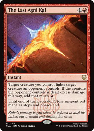 The Last Agni Kai (TLA-144) - Avatar: The Last Airbender - Magic The Gathering