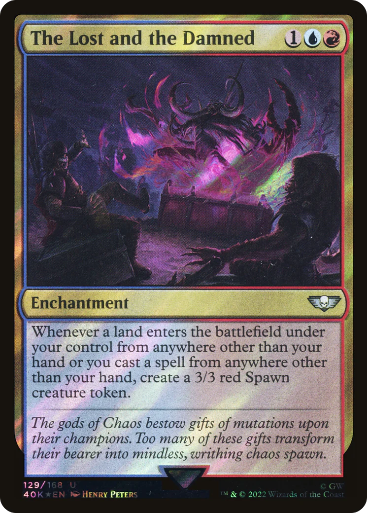 FOIL The Lost and the Damned (Surge Foil) (40K-129) - Warhammer 40,000 Commander - Magic The Gathering