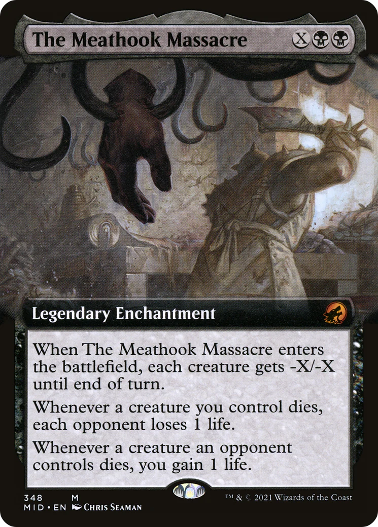The Meathook Massacre (Extended Art) (MID-348) - Innistrad: Midnight Hunt - Magic The Gathering