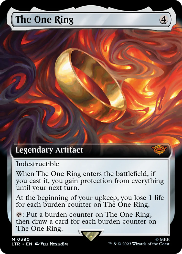 FOIL The One Ring (Extended Art) (LTR-380) - The Lord of the Rings: Tales of Middle-earth - Magic The Gathering