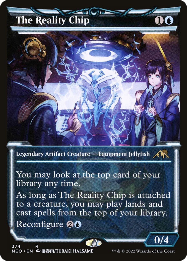 The Reality Chip (Showcase) (NEO-374) - Kamigawa: Neon Dynasty - Magic The Gathering