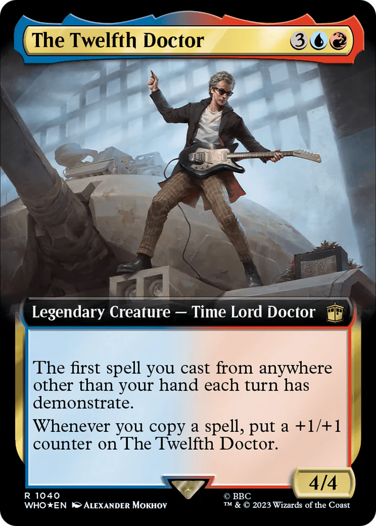 FOIL The Twelfth Doctor (Extended Art) (Surge Foil) (WHO-1040) - Doctor Who - Magic The Gathering