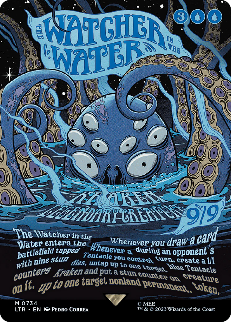 The Watcher in the Water (Borderless Poster) (LTR-734) - The Lord of the Rings: Tales of Middle-earth - Magic The Gathering