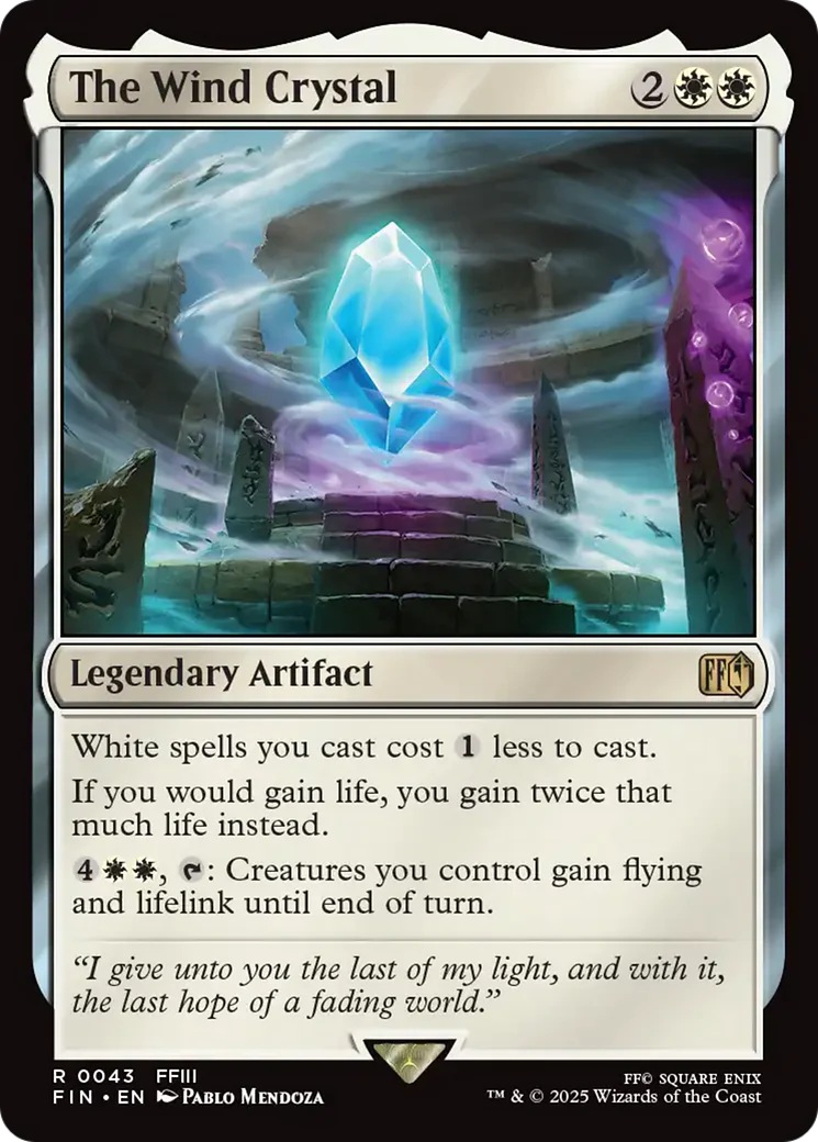 FOIL The Wind Crystal (FIN-043) - FINAL FANTASY - Magic The Gathering