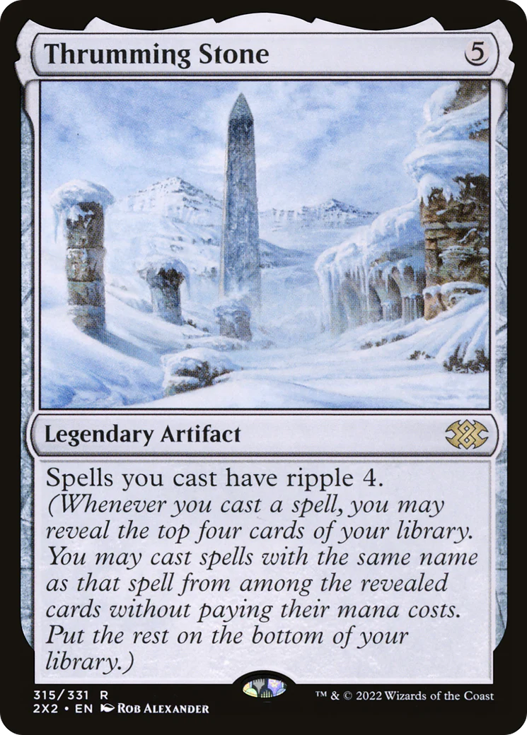 FOIL Thrumming Stone (2X2-315) - Double Masters 2022 - Magic The Gathering