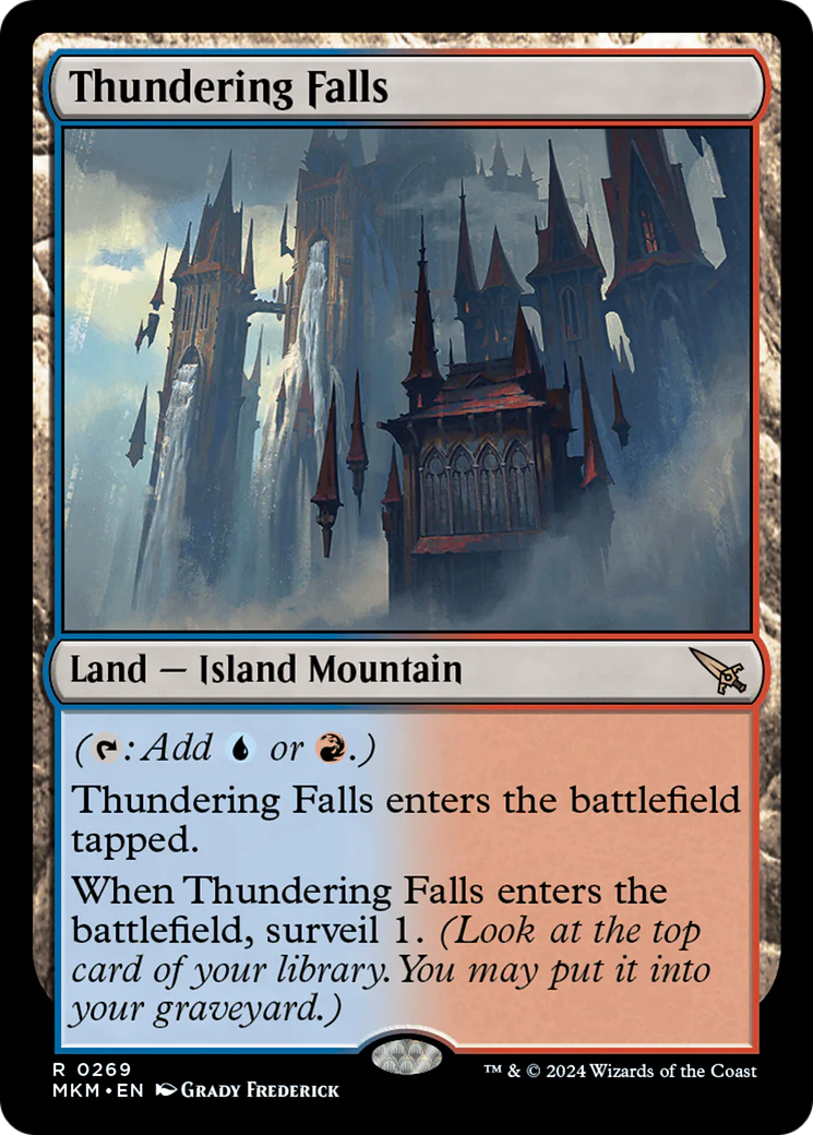 FOIL Thundering Falls (MKM-269) - Murders at Karlov Manor - Magic The Gathering