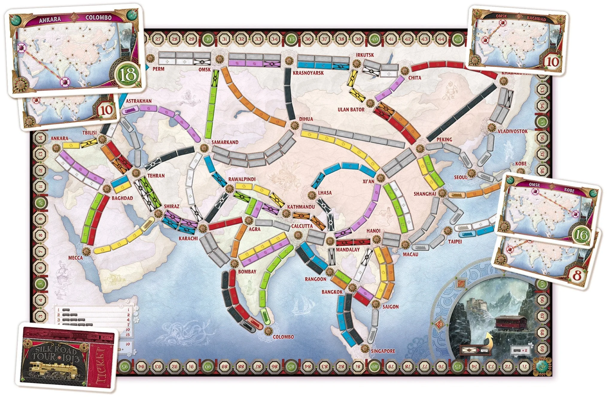 Ticket to Ride Asia Expansion - Image 2
