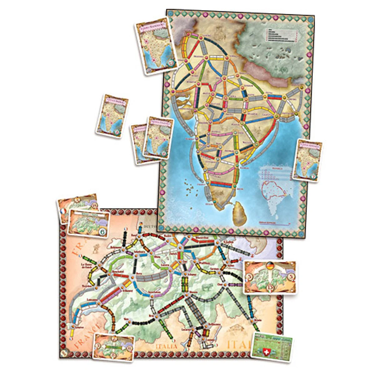 Ticket to Ride India & Switzerland Expansion - Image 2
