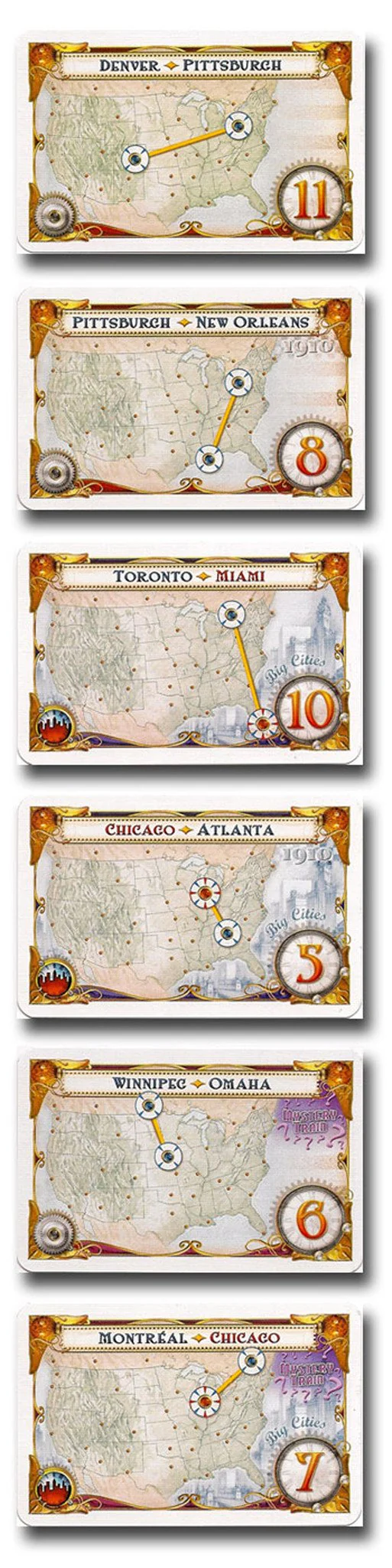 Ticket to Ride USA 1910 Expansion - Image 5