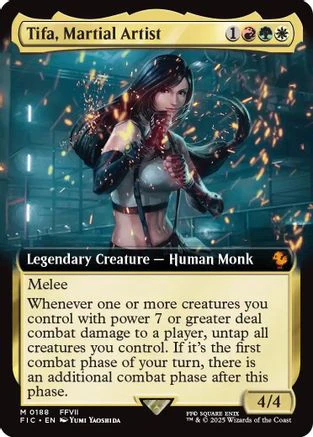 FOIL Tifa, Martial Artist (Extended Art) (FIC-188) - Commander: FINAL FANTASY - Magic The Gathering
