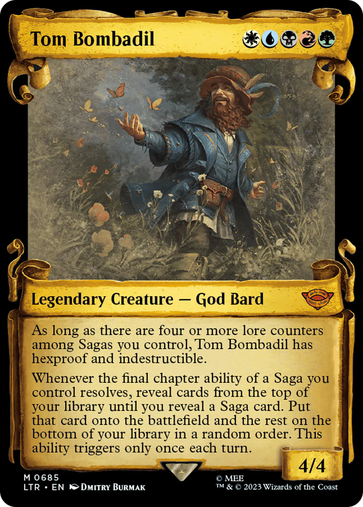 FOIL Tom Bombadil (Showcase Scrolls) (LTR-685) - The Lord of the Rings: Tales of Middle-earth - Magic The Gathering