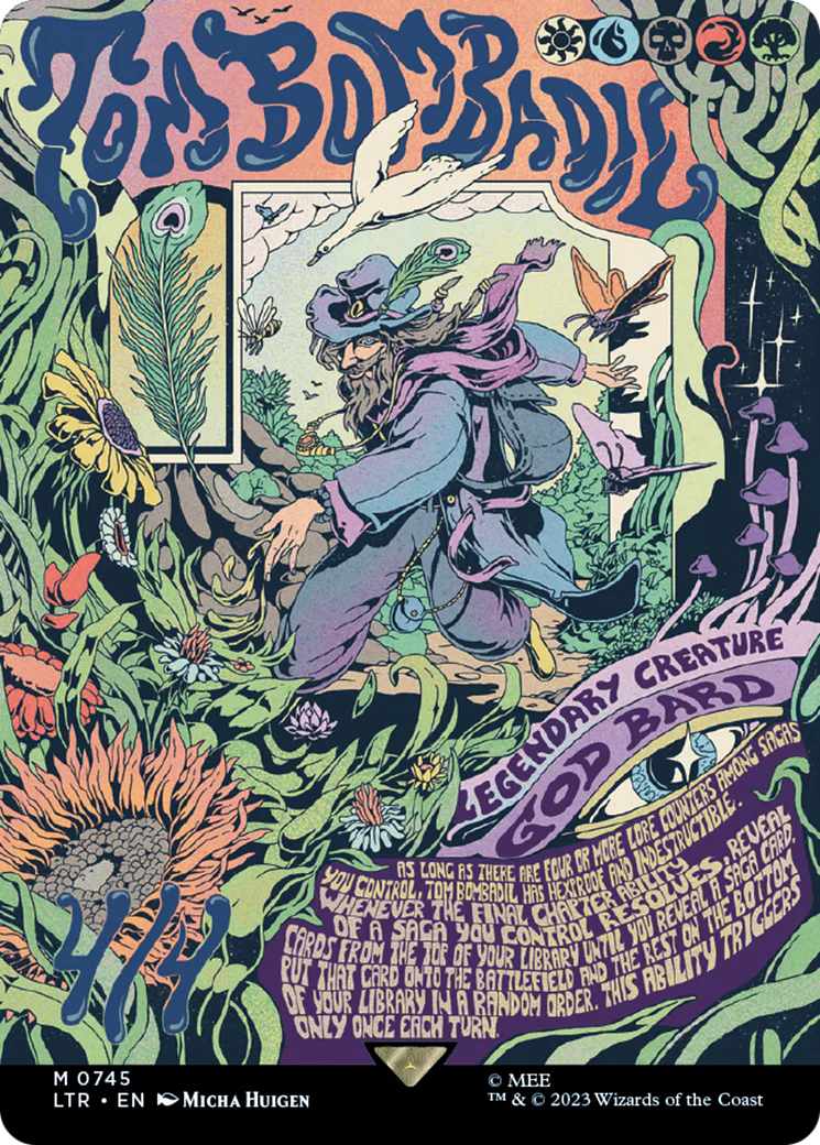 FOIL Tom Bombadil (Borderless Poster) (LTR-745) - The Lord of the Rings: Tales of Middle-earth - Magic The Gathering