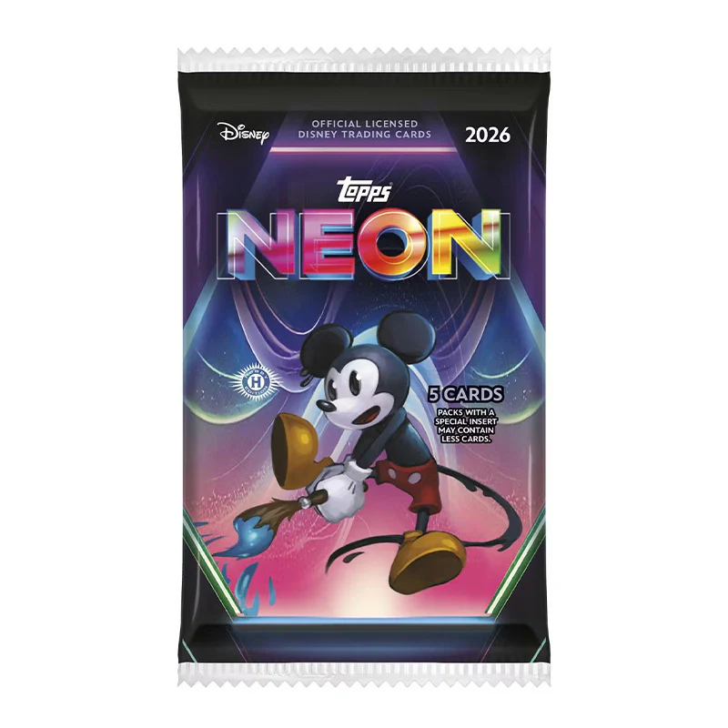 Topps 2026 Disney Neon Hobby Booster Box w/ 20 packs - Image 3