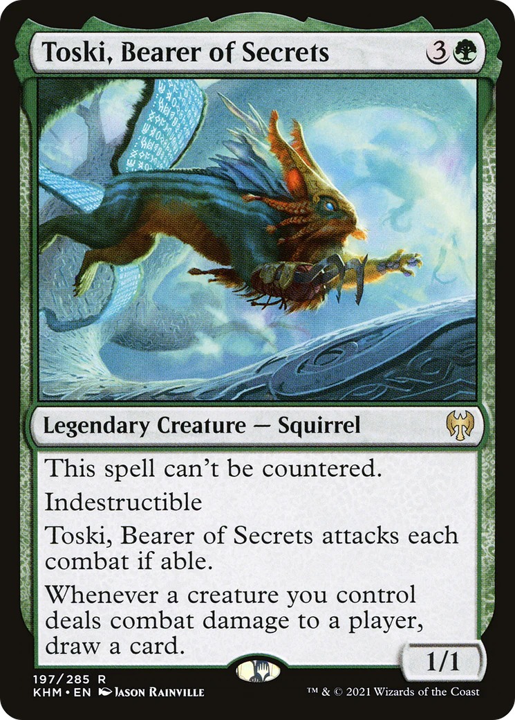 Toski, Bearer of Secrets (KHM-197) - Kaldheim - Magic The Gathering