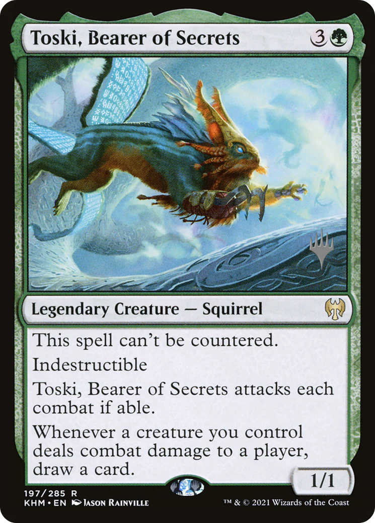 Toski, Bearer of Secrets (PPKHM-197P) - Kaldheim Promos - Magic The Gathering