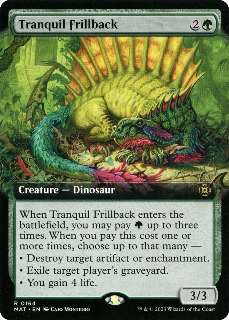 FOIL Tranquil Frillback (Extended Art) (MAT-164) - March of the Machine: The Aftermath - Magic The Gathering