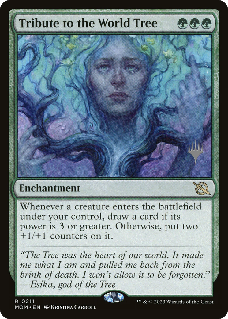 Tribute to the World Tree (PPMOM-211) - March of the Machine Promos - Magic The Gathering