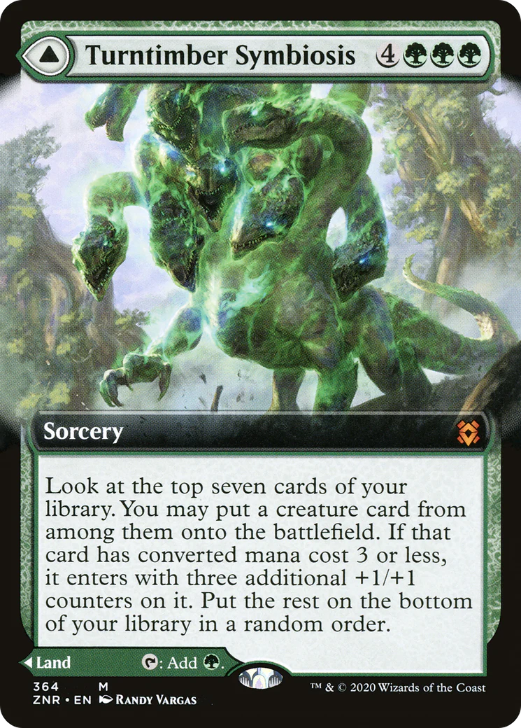 Turntimber Symbiosis (Extended Art) (ZNR-364) - Zendikar Rising - Magic The Gathering
