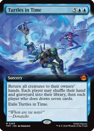 Turtles in Time (Extended Art) (TMT-263) - Teenage Mutant Ninja Turtles - Magic The Gathering