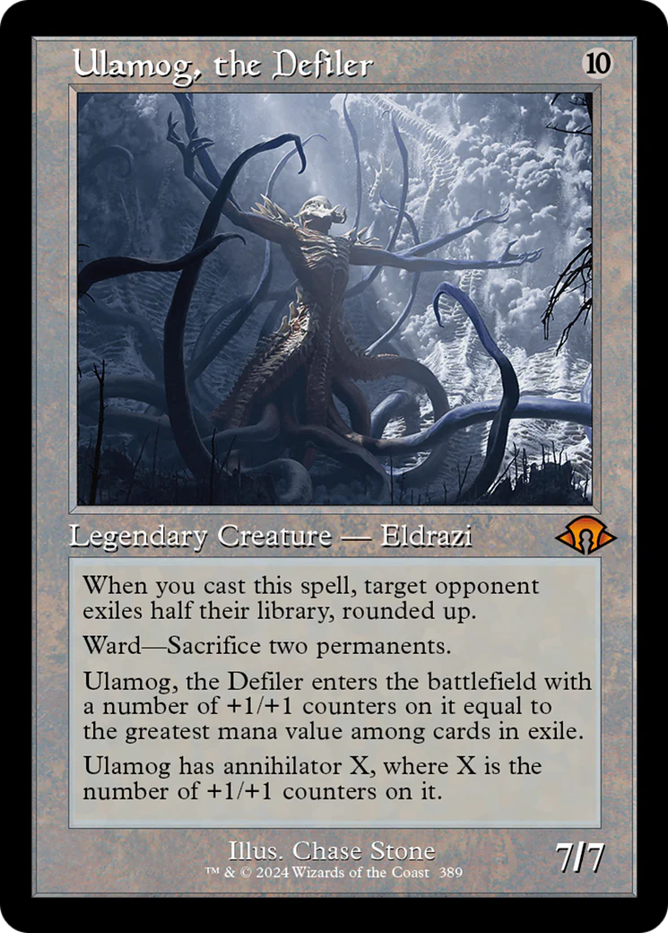 FOIL Ulamog, the Defiler (Retro Frame) (MH3-389) - Modern Horizons 3 - Magic The Gathering