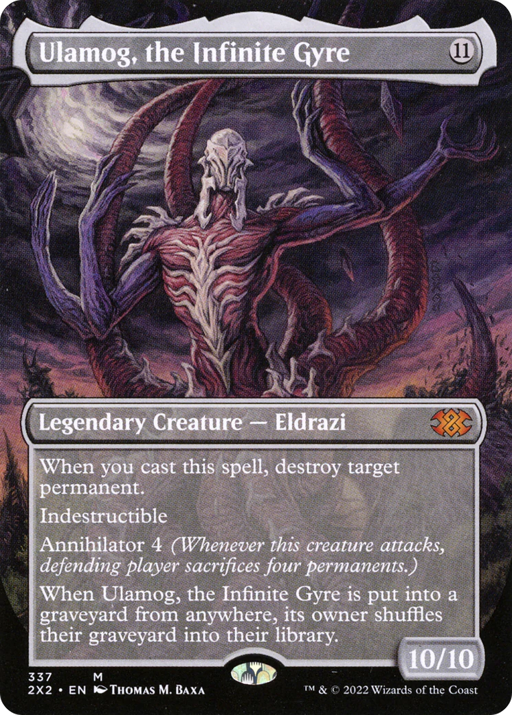 FOIL Ulamog, the Infinite Gyre (Borderless) (2X2-337) - Double Masters 2022 - Magic The Gathering