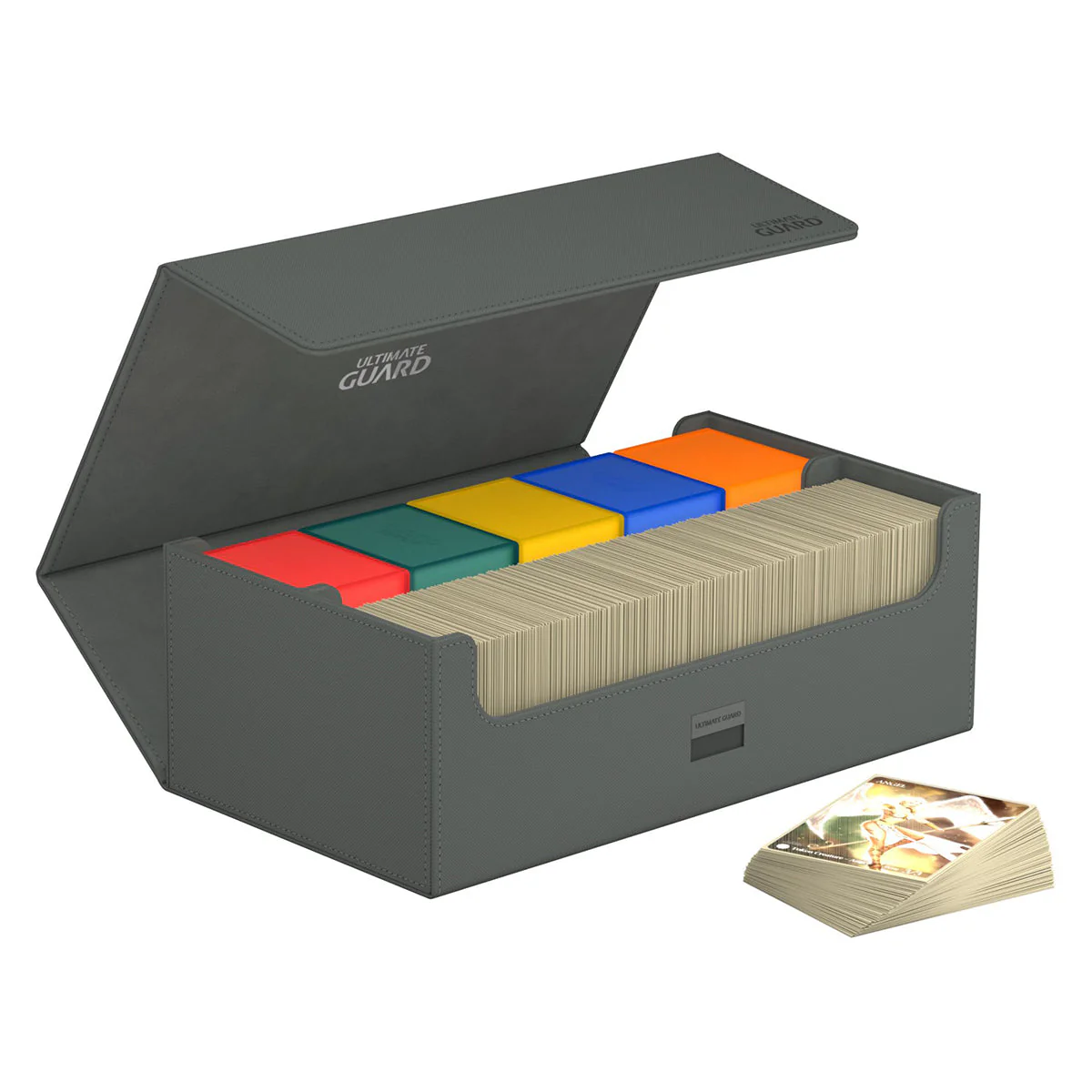 Ultimate Guard Arkhive Flip Case 800+ Standard Size XenoSkin Monocolour Grey Deck Box - Image 4